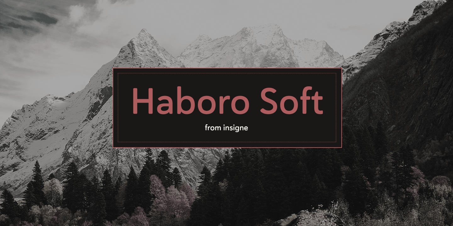 Haboro Soft Font Poster #1