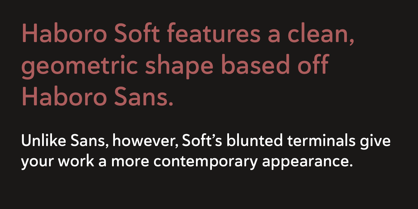 Haboro Soft Font Poster #1