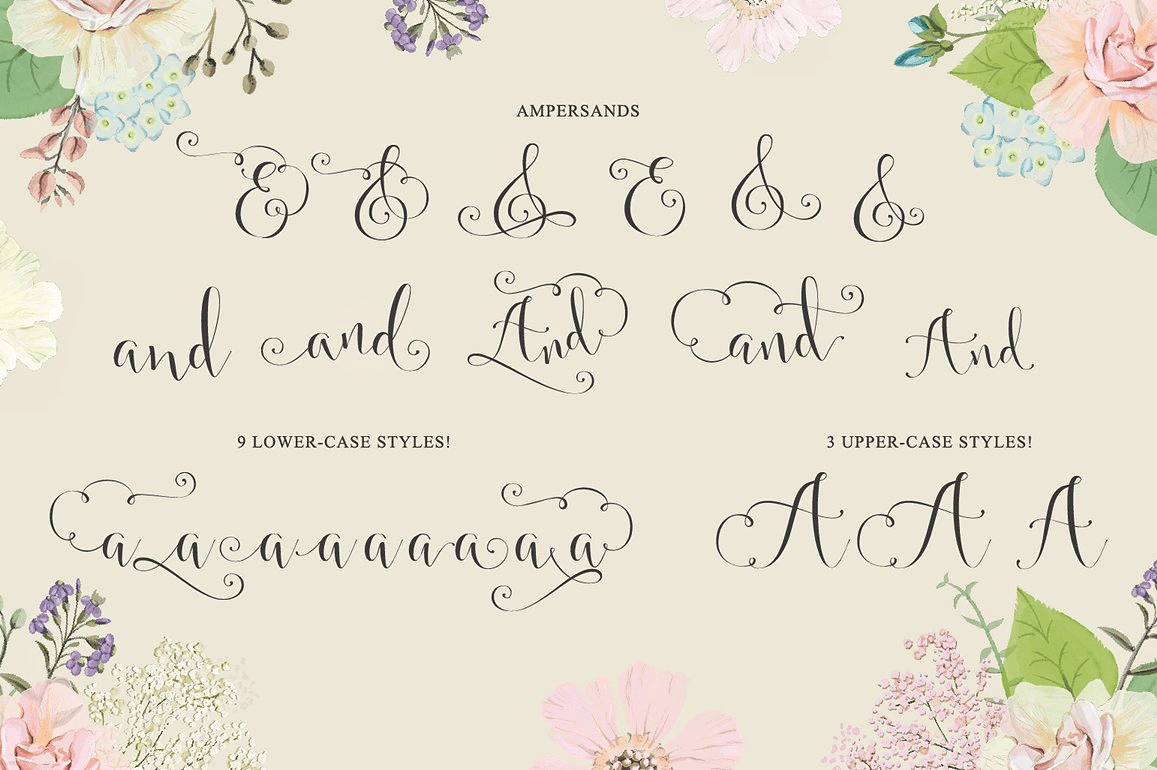 Swirly Bundle Font Poster #1
