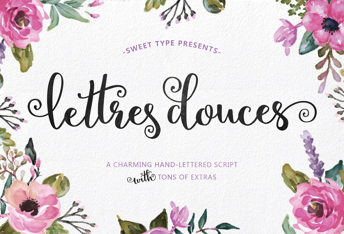 Swirly Bundle Font Poster #1
