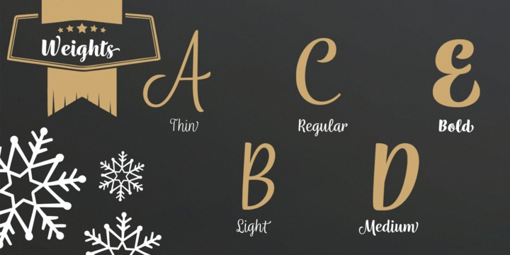 Wreath Font Poster #1