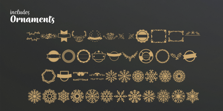 Wreath Font Poster #1