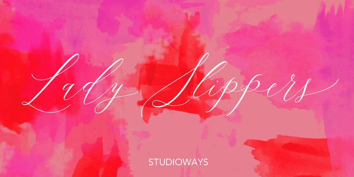 Lady Slippers Family Pack Font Poster #1
