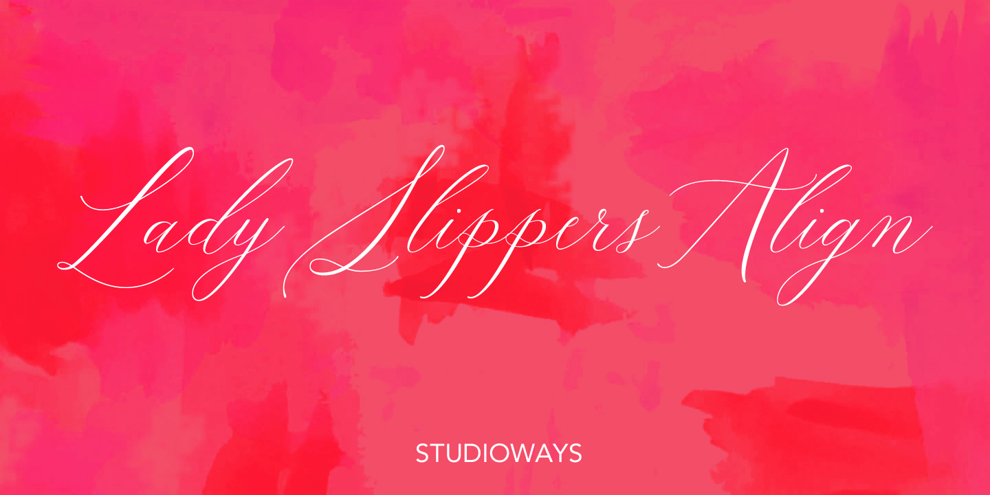Lady Slippers Family Pack Font Poster #1