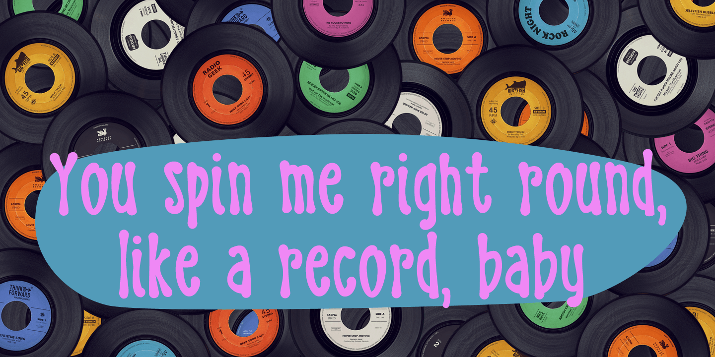 Discolicious Font Poster #1