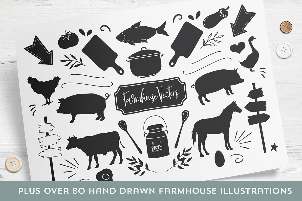 Buttermilk Farmhouse Font Poster #6