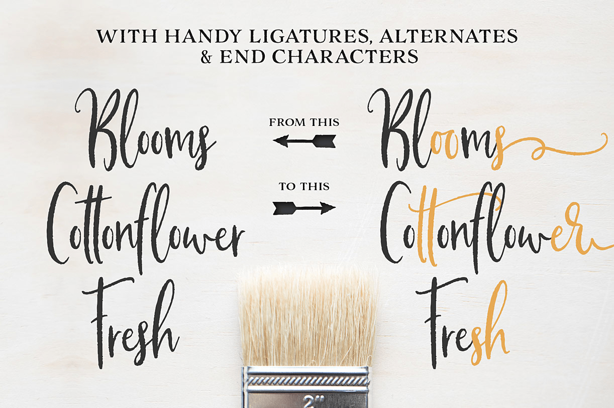 Buttermilk Farmhouse Font Poster #8