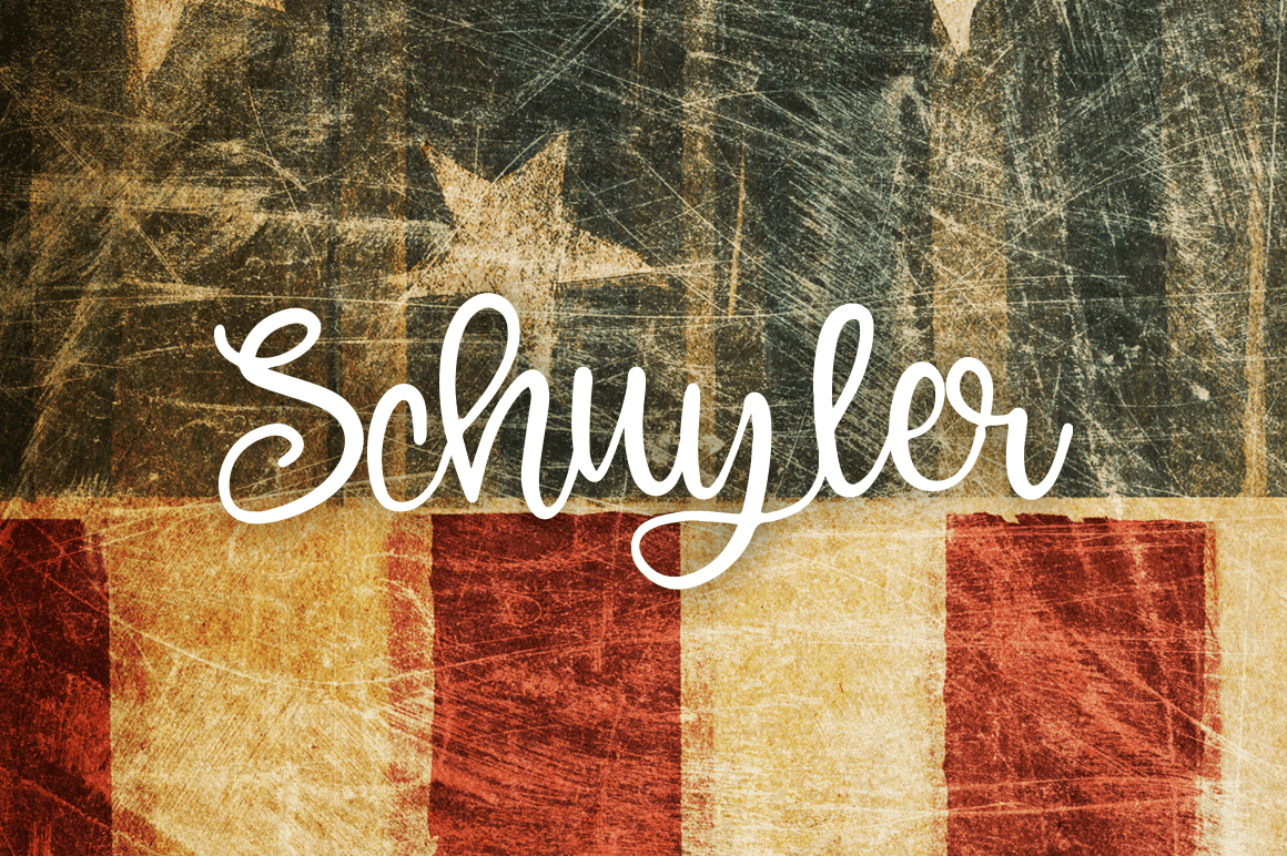 Schuyler Script Font Family Poster