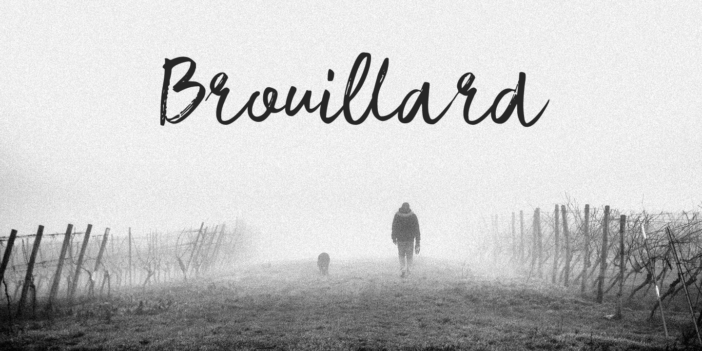 Brouillard Font Poster #1