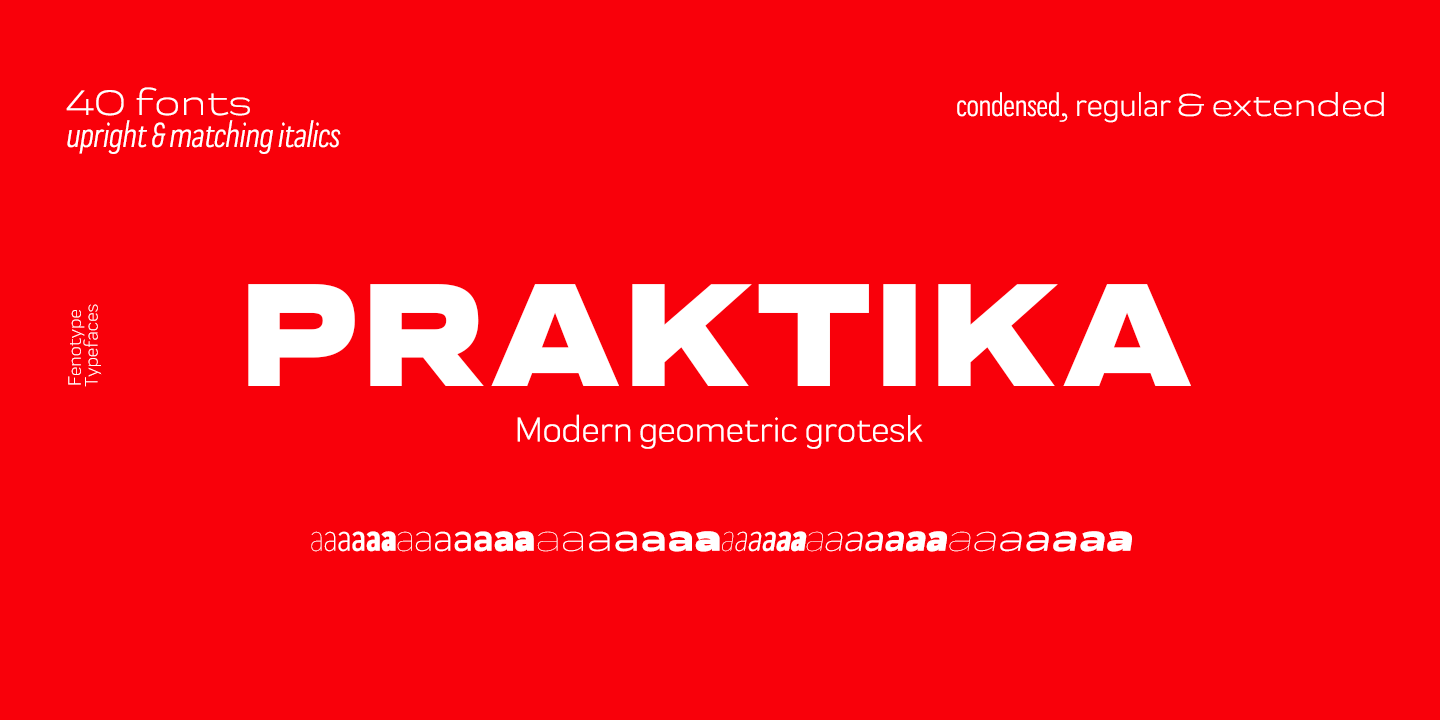 Praktika Font Family Poster