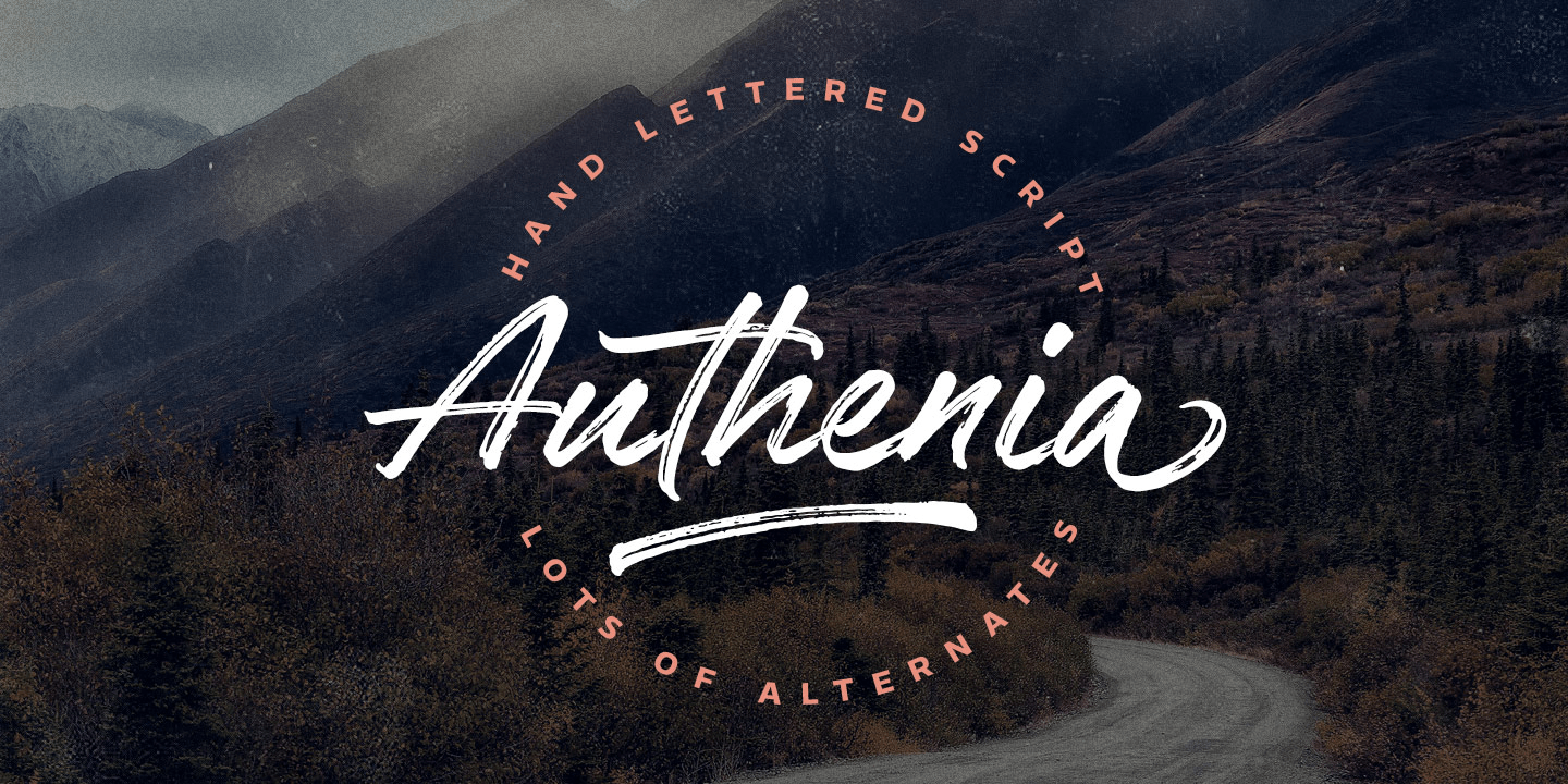 Authenia Font Poster #1