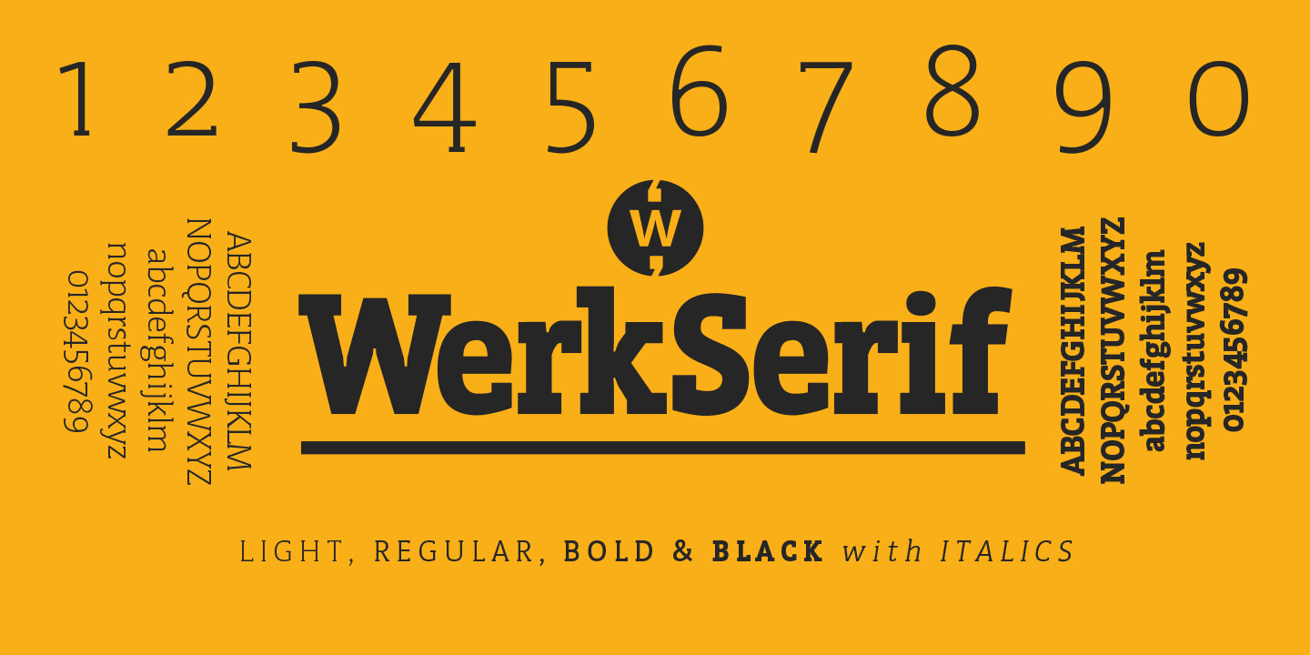 Werk Serif Font Poster #1