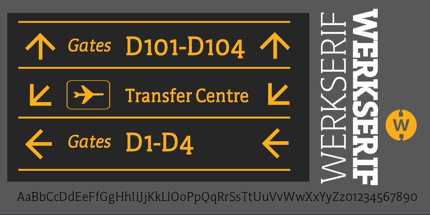Werk Serif Font Poster #1