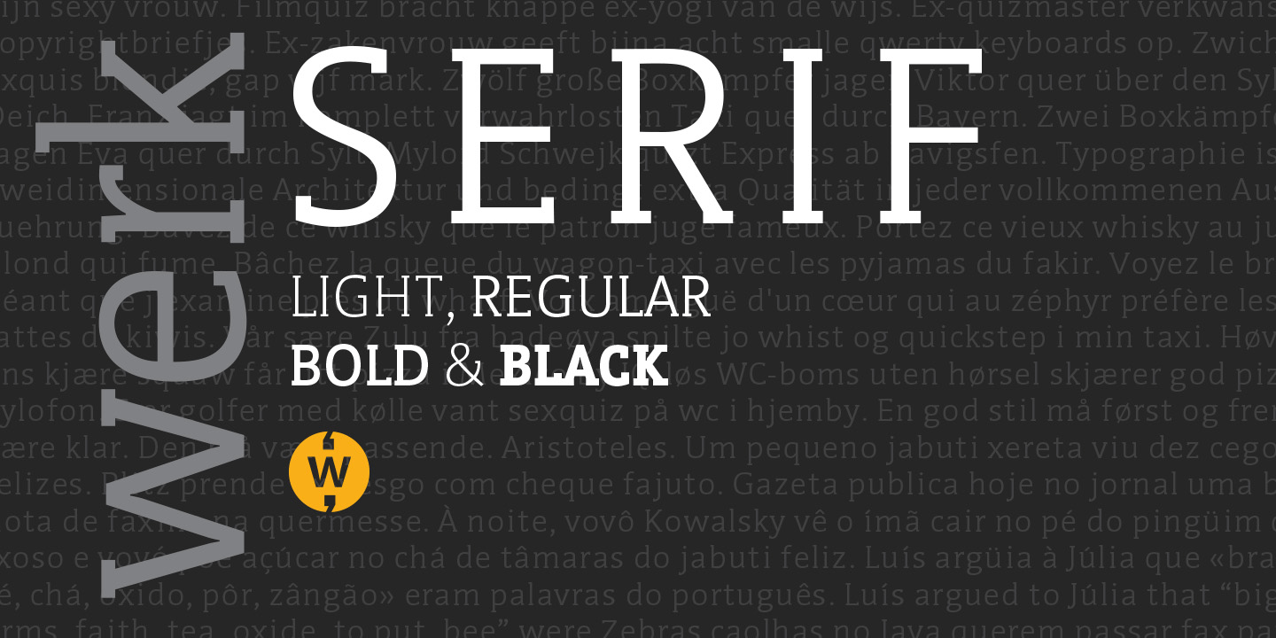 Werk Serif Font Poster #1