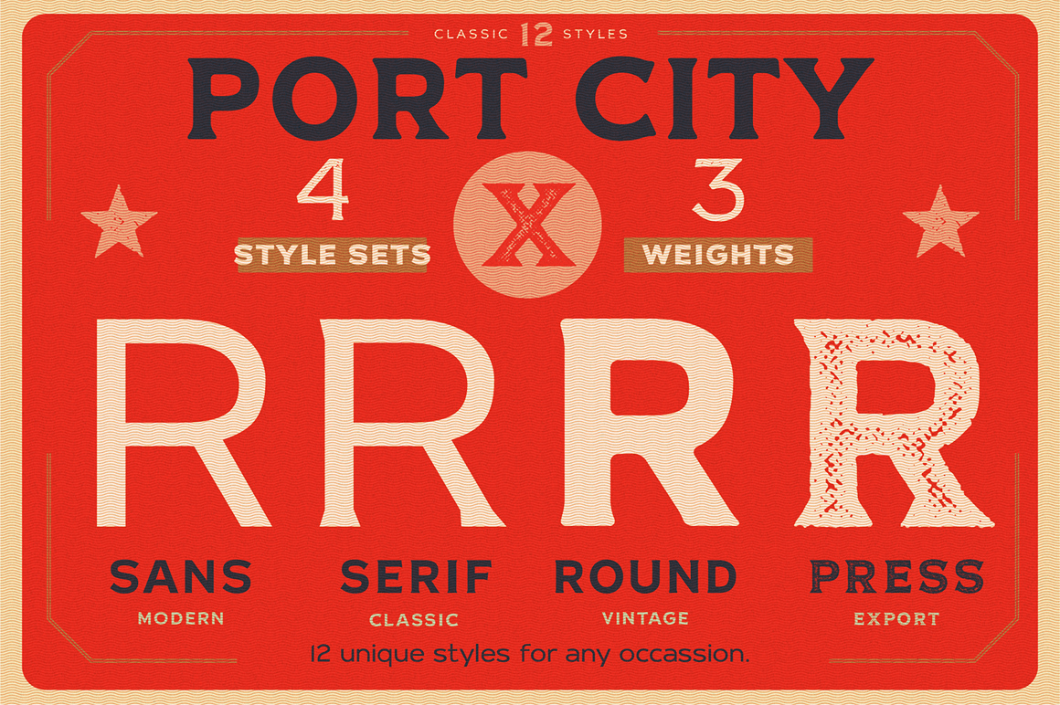 Port City Font Poster #1