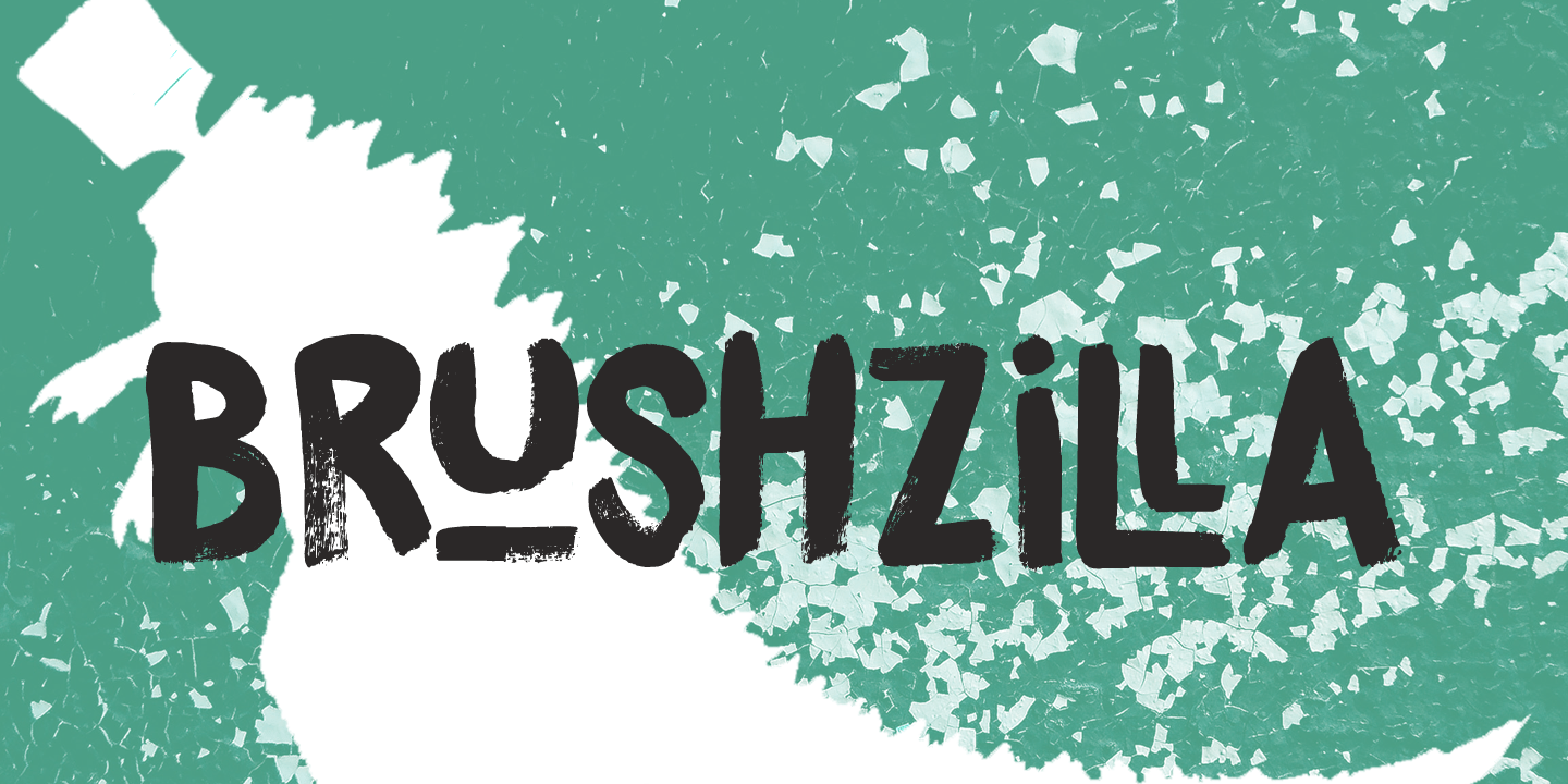 Brushzilla Font Poster #1