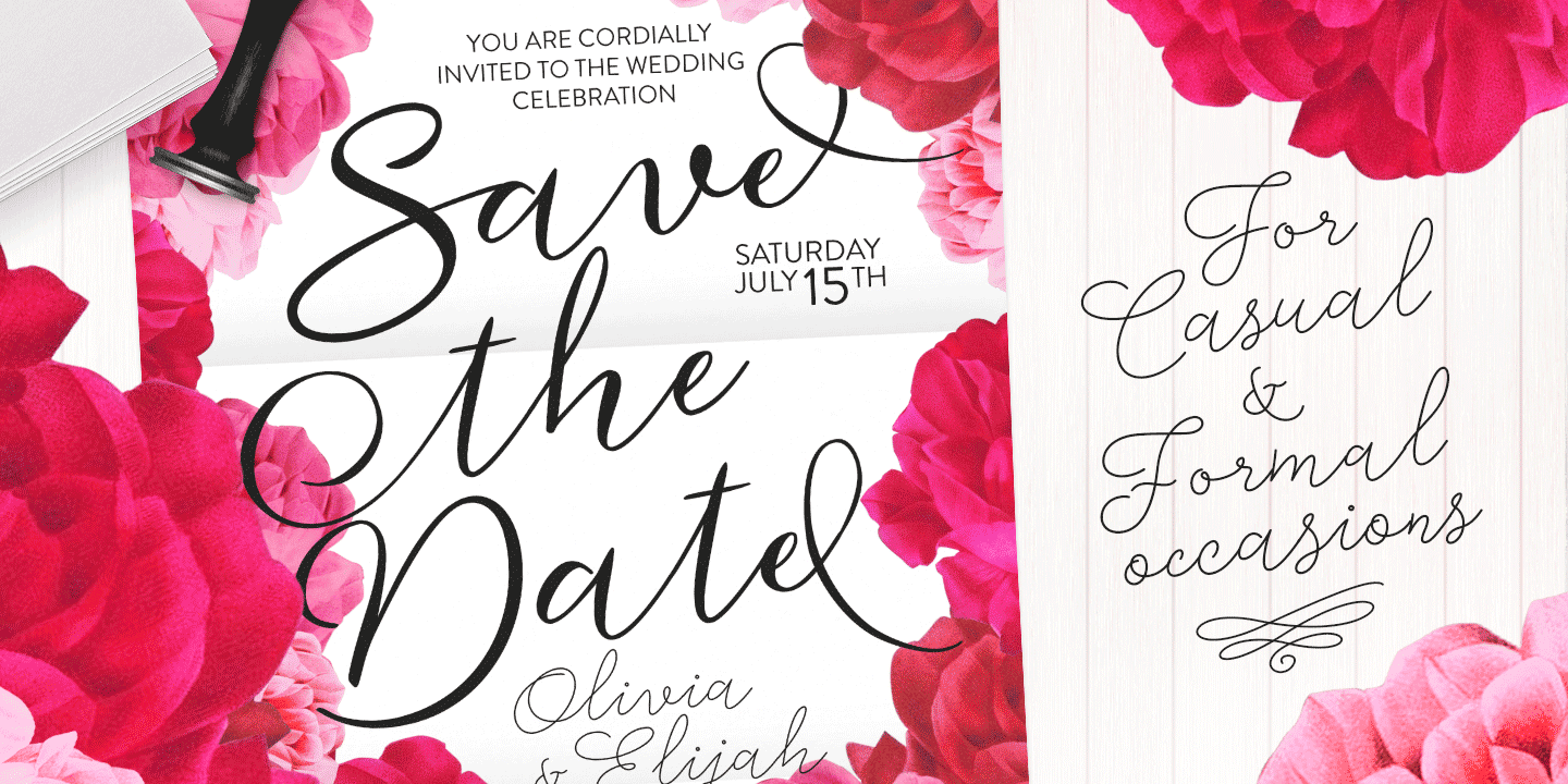 Aether Rain Font Poster #1