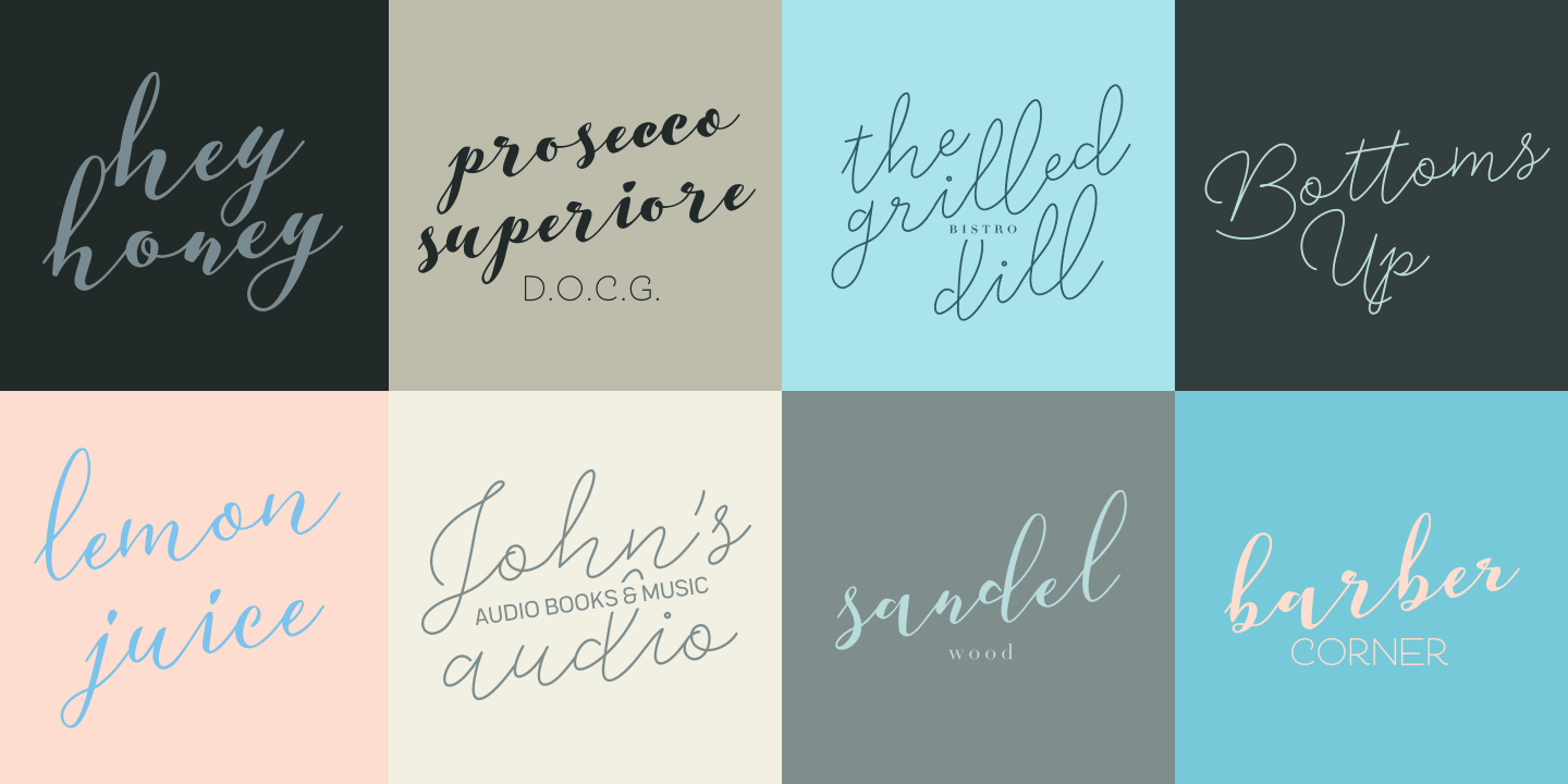 Aether Rain Font Poster #1