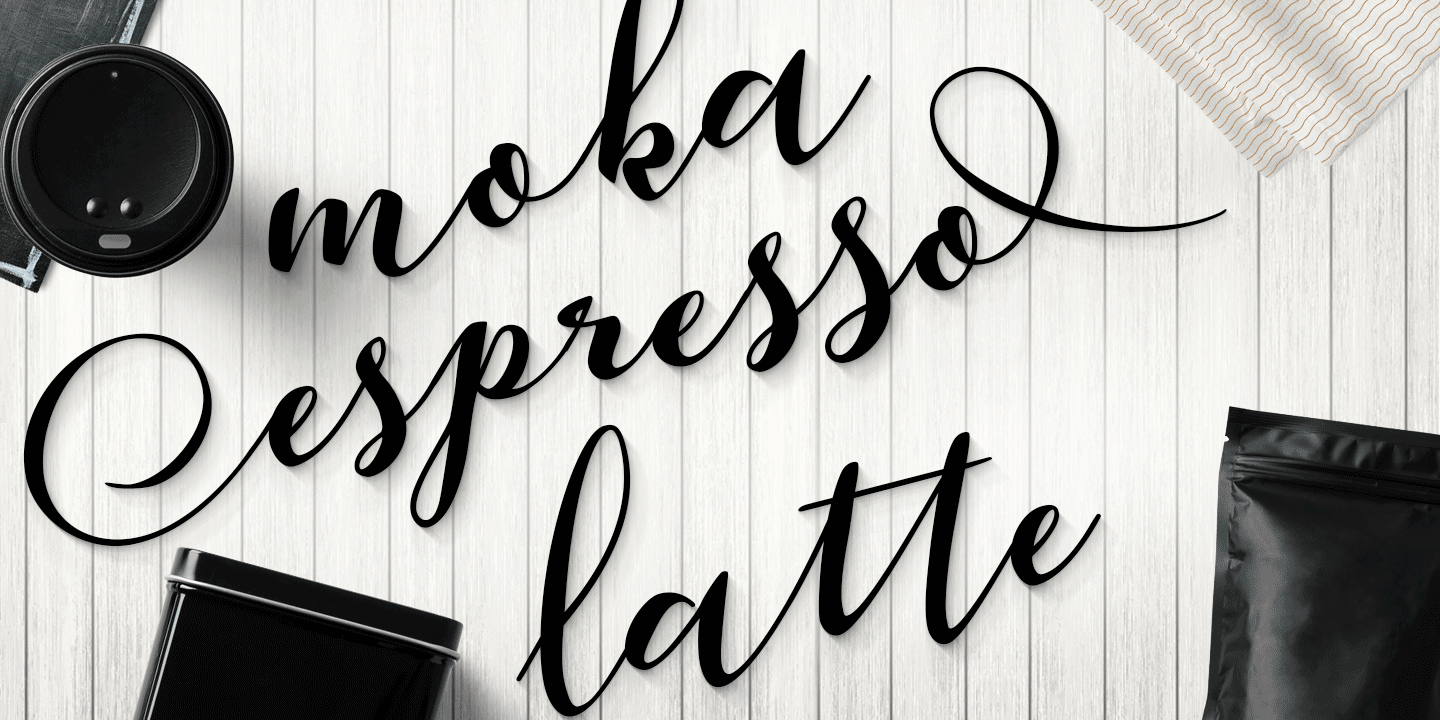 Aether Rain Font Poster #1