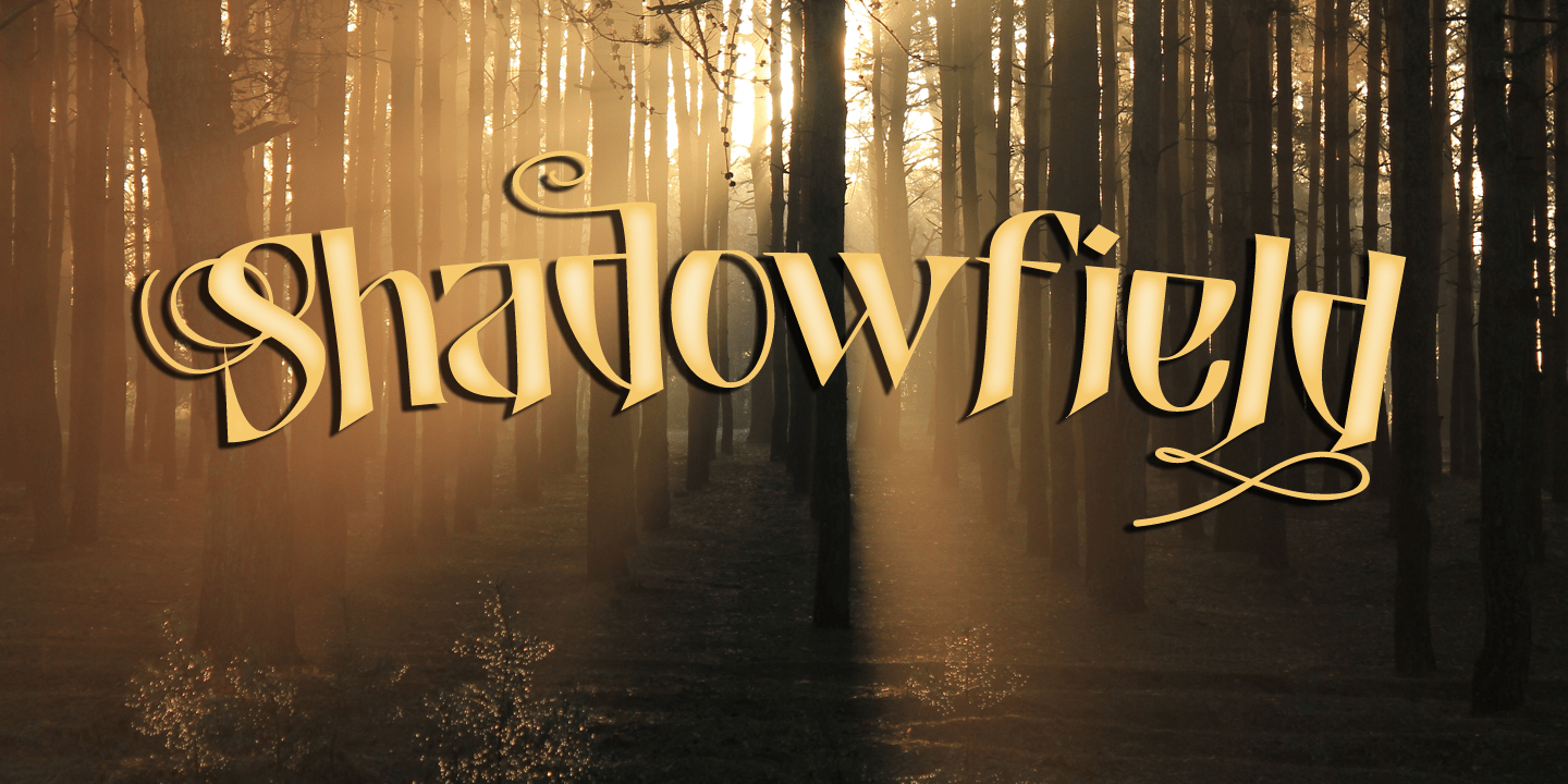 Shadowfield Font Poster #1
