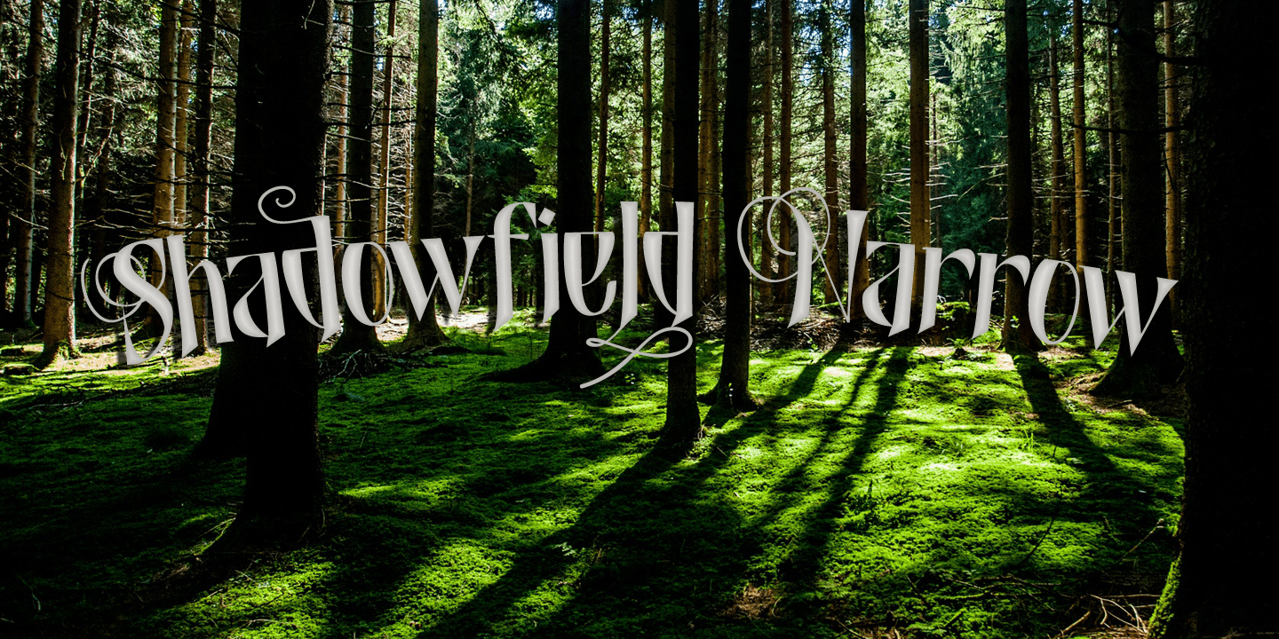Shadowfield Font Poster #1
