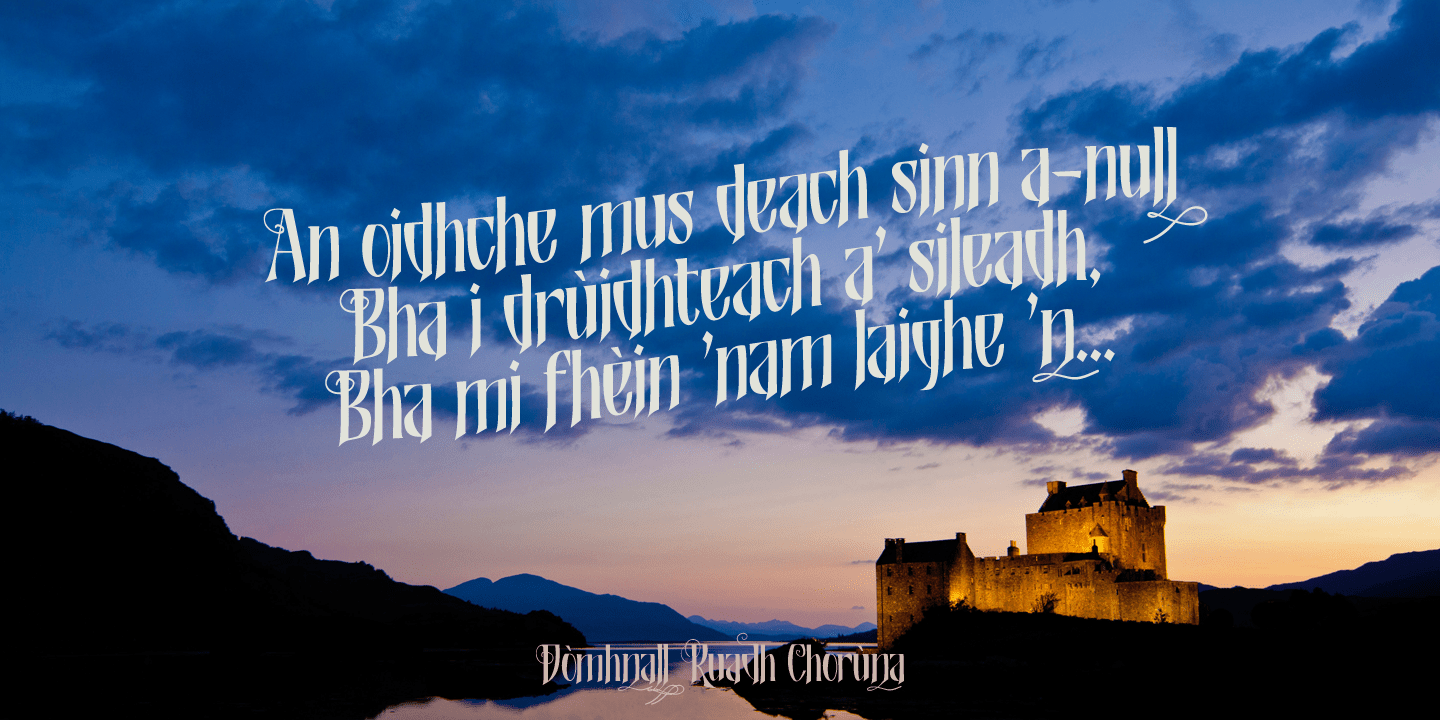 Shadowfield Font Poster #1