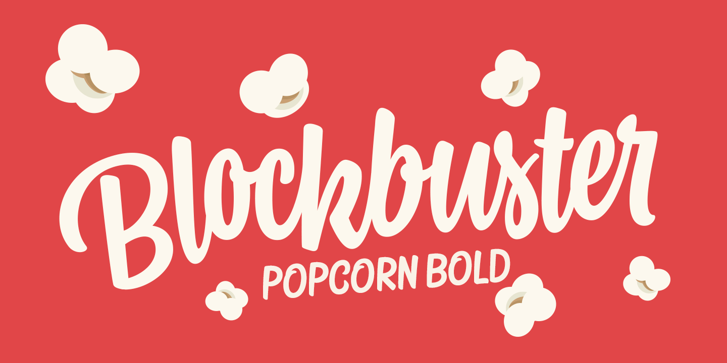 Popcorn Script Font Poster #1