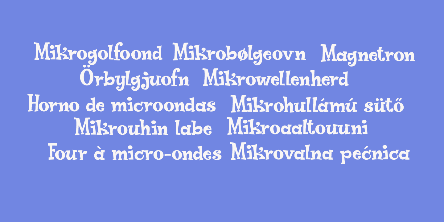 Popty Ping Font Poster #1