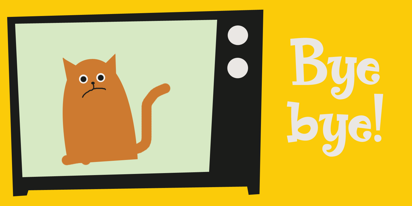 Popty Ping Font Poster #1