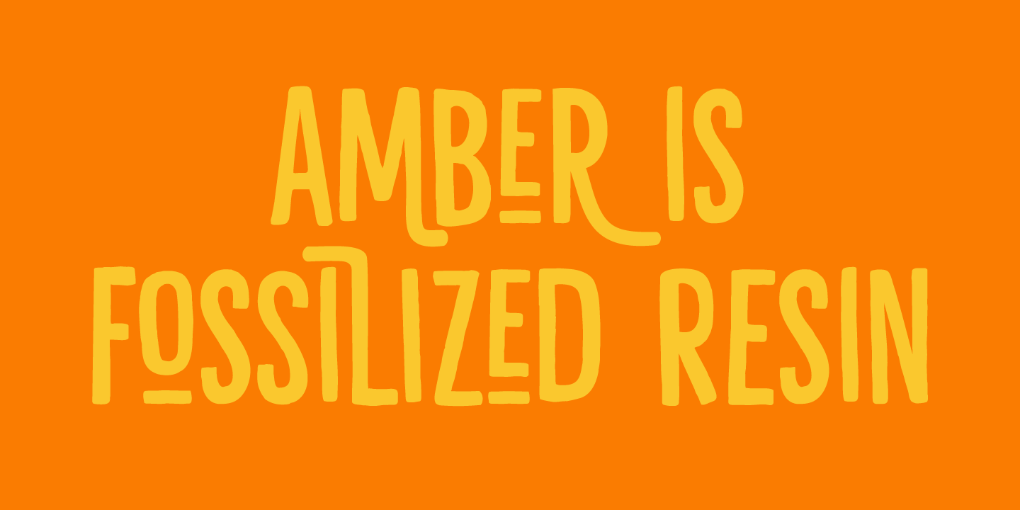Liquid Amber Font Poster #1