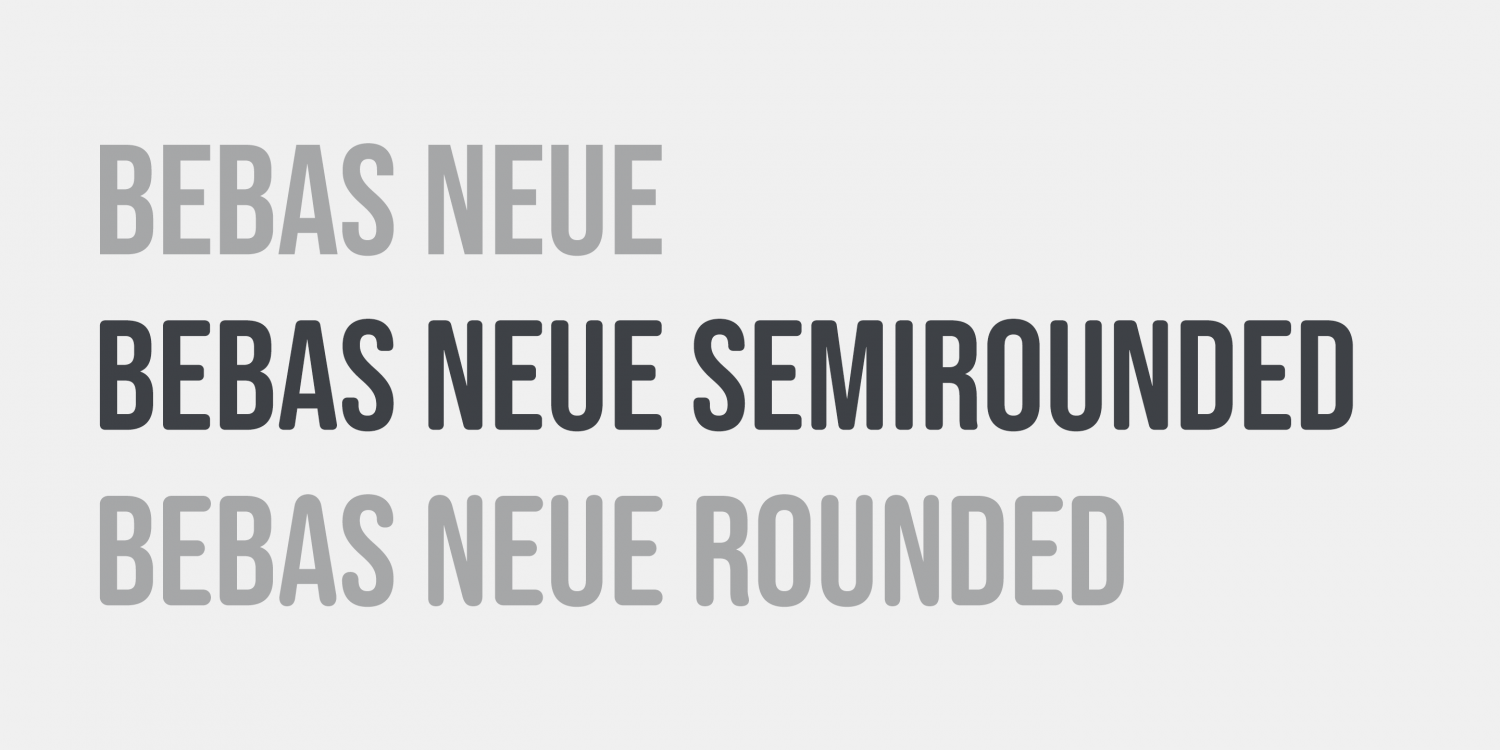 Bebas Neue Semi Rounded Font Poster #1