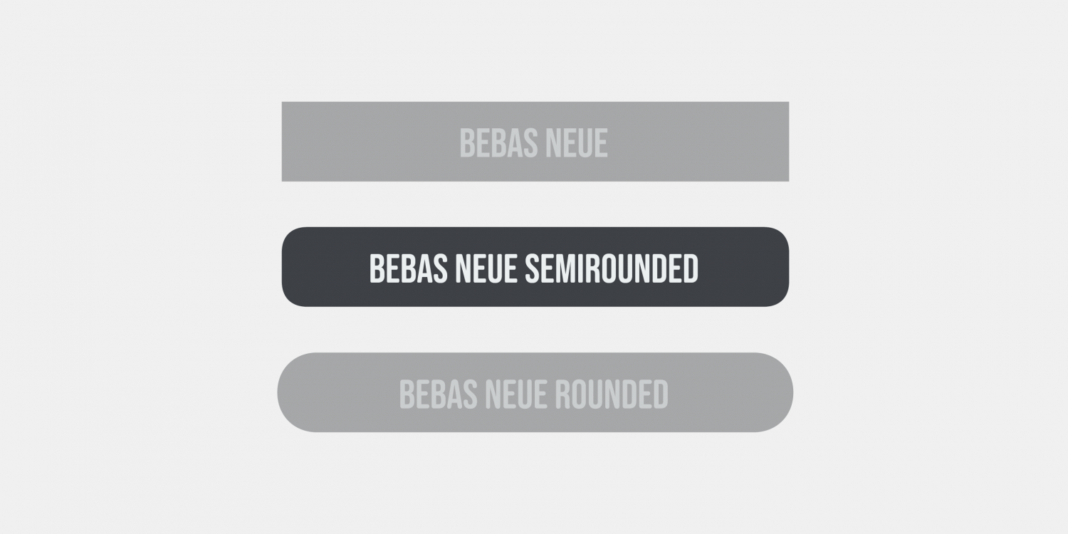 Bebas Neue Semi Rounded Font Poster #1