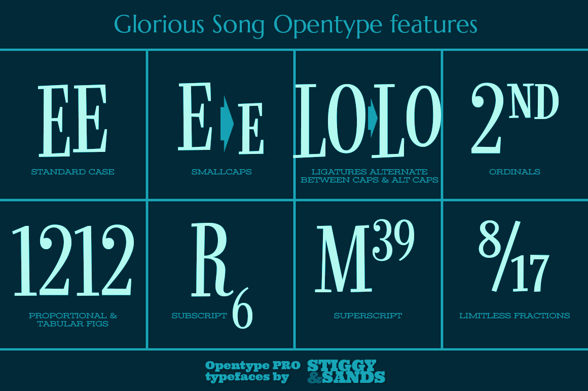 Glorious Song Font Poster #1