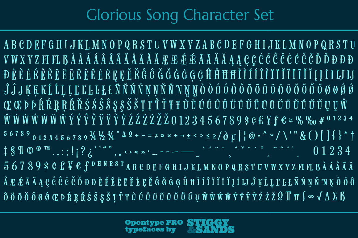 Glorious Song Font Poster #1