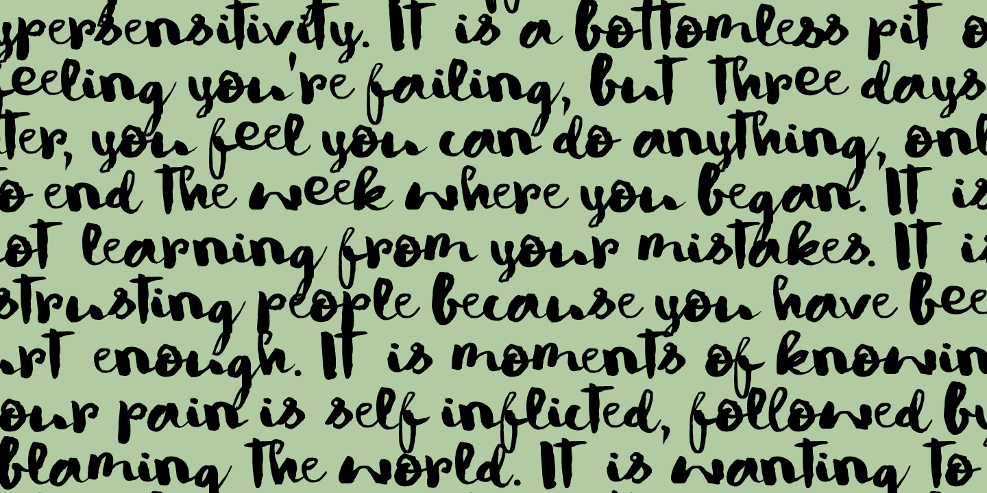 Symptomatic Font Poster #1
