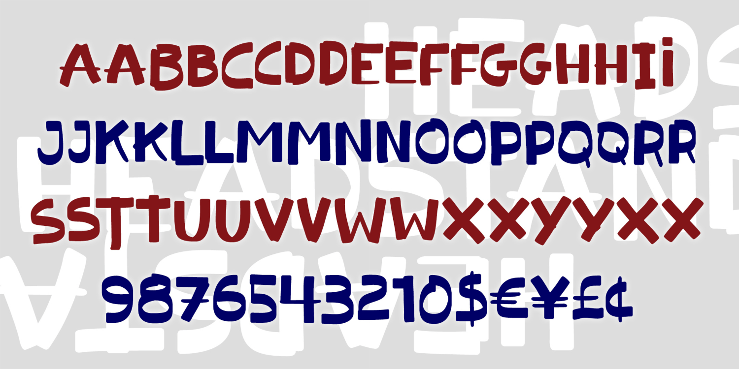 Headstand Font Family Poster