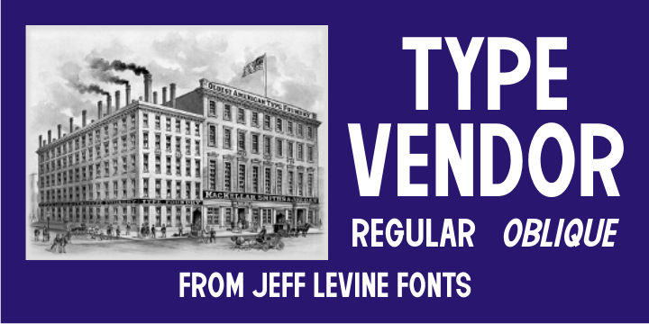 Type Vendor Font Family Poster