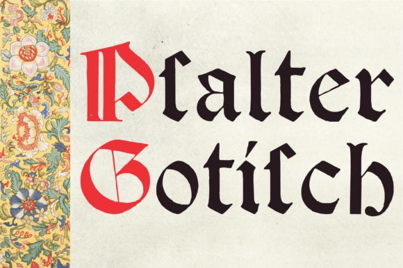Psalter Gotisch Font Family Poster