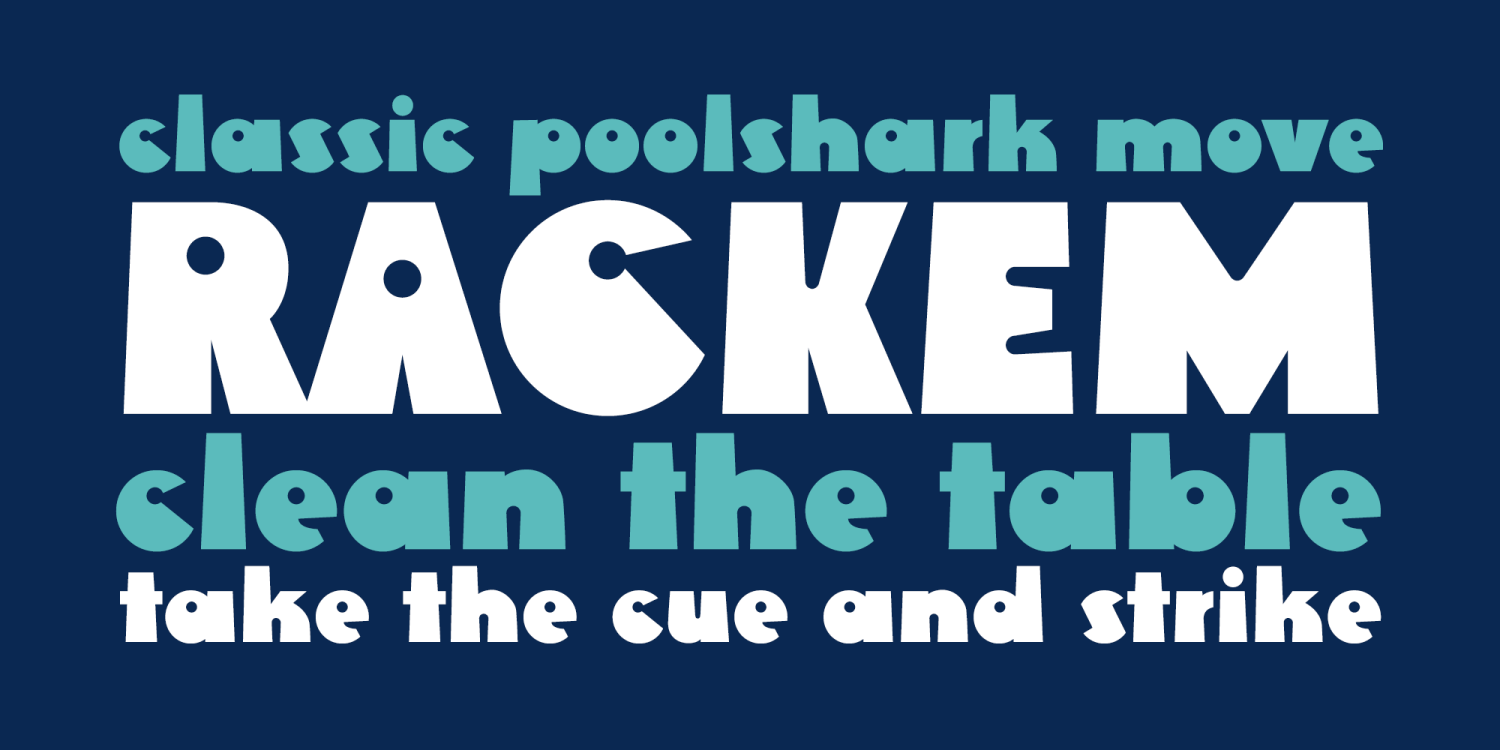 Rackem PB Font Poster #1