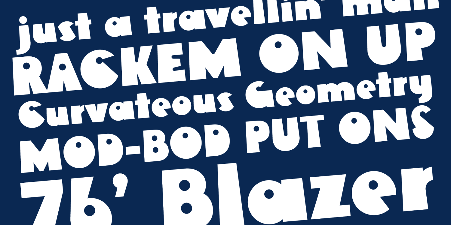 Rackem PB Font Poster #1