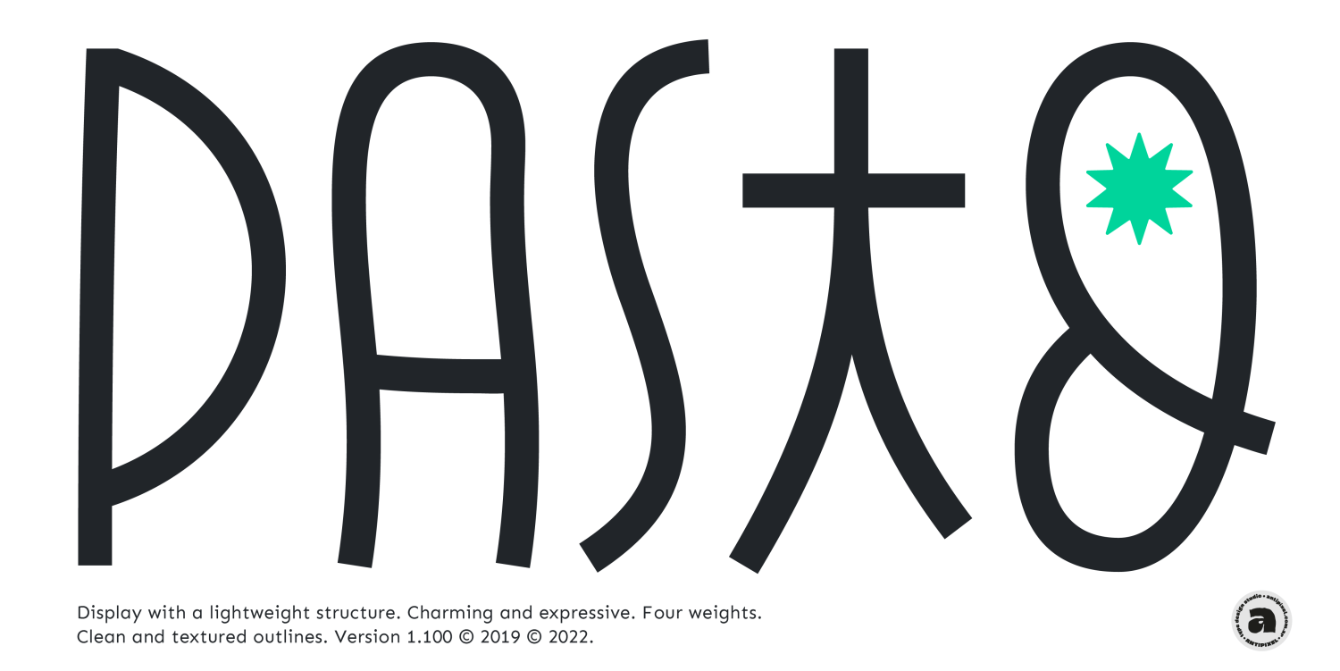 Pasto Font Poster #1