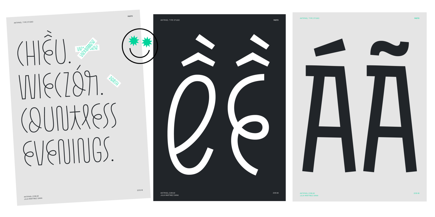 Pasto Font Poster #1