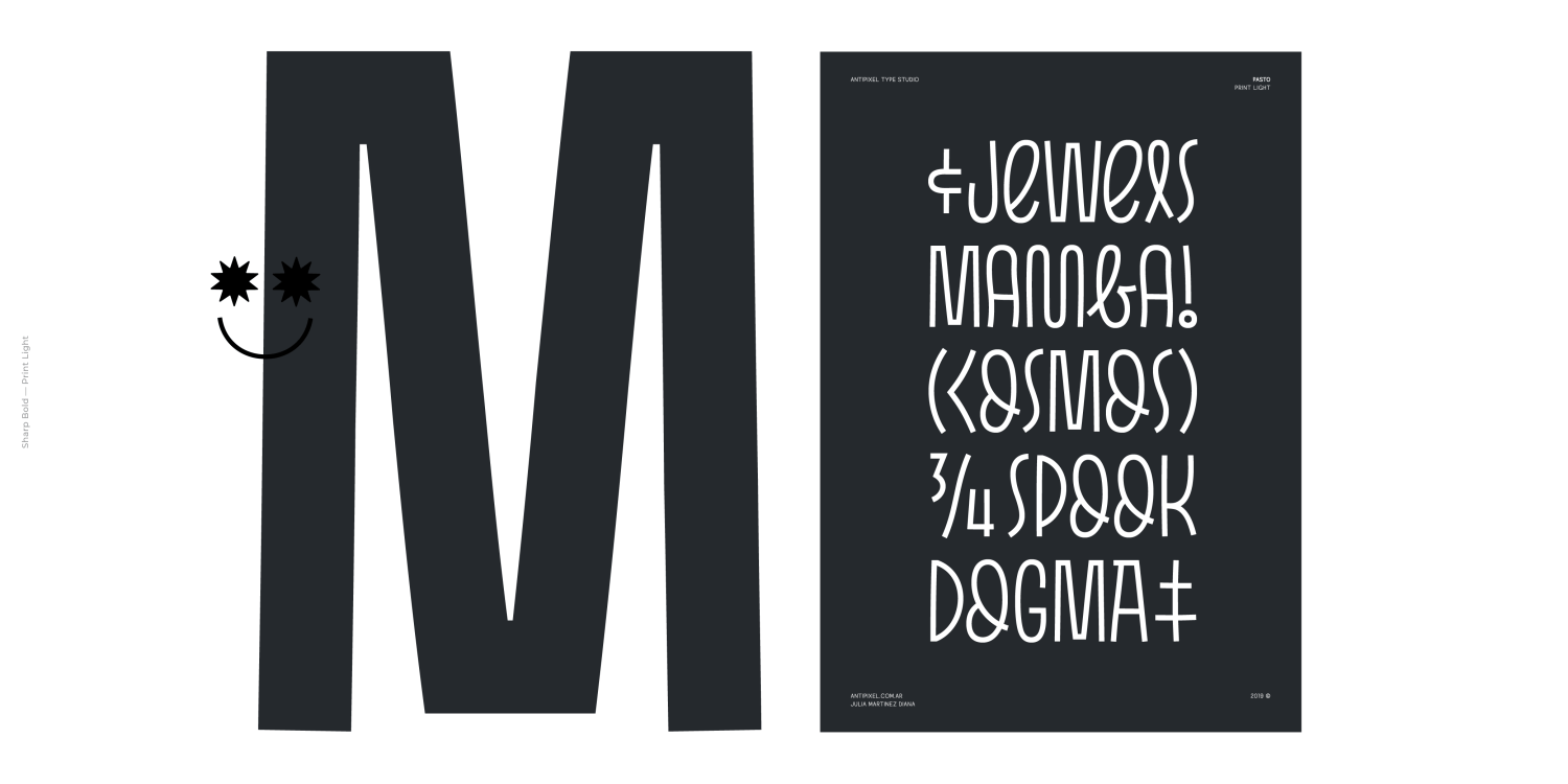 Pasto Font Poster #1