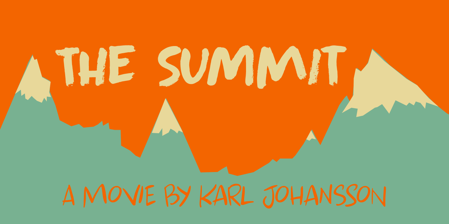 Apex Brush Font Poster #2