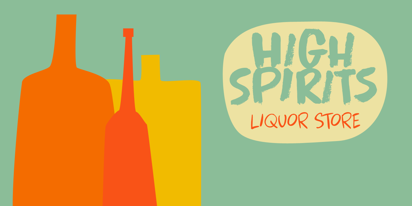 Apex Brush Font Poster #4