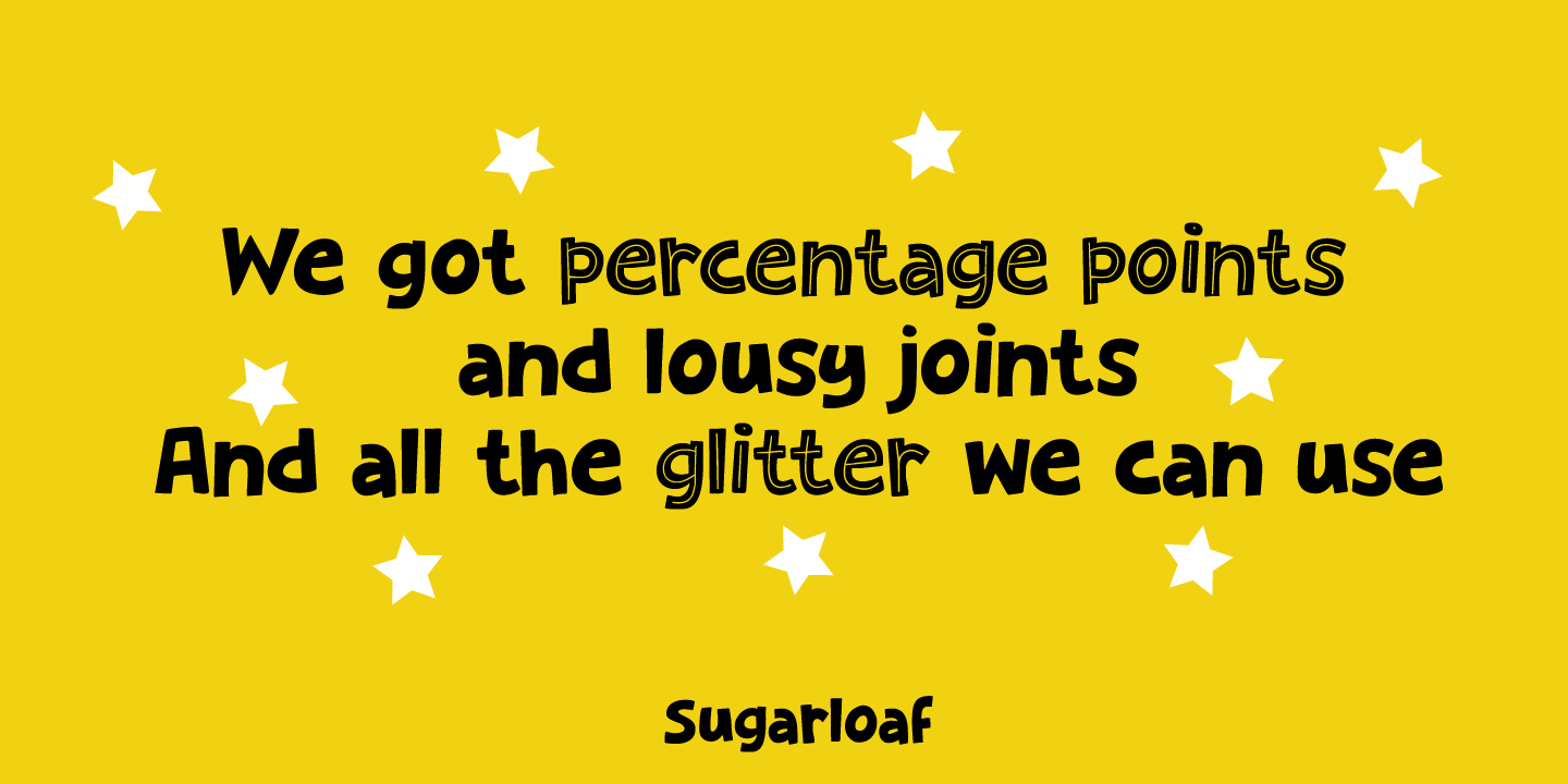 Sugarloaf Font Poster #1