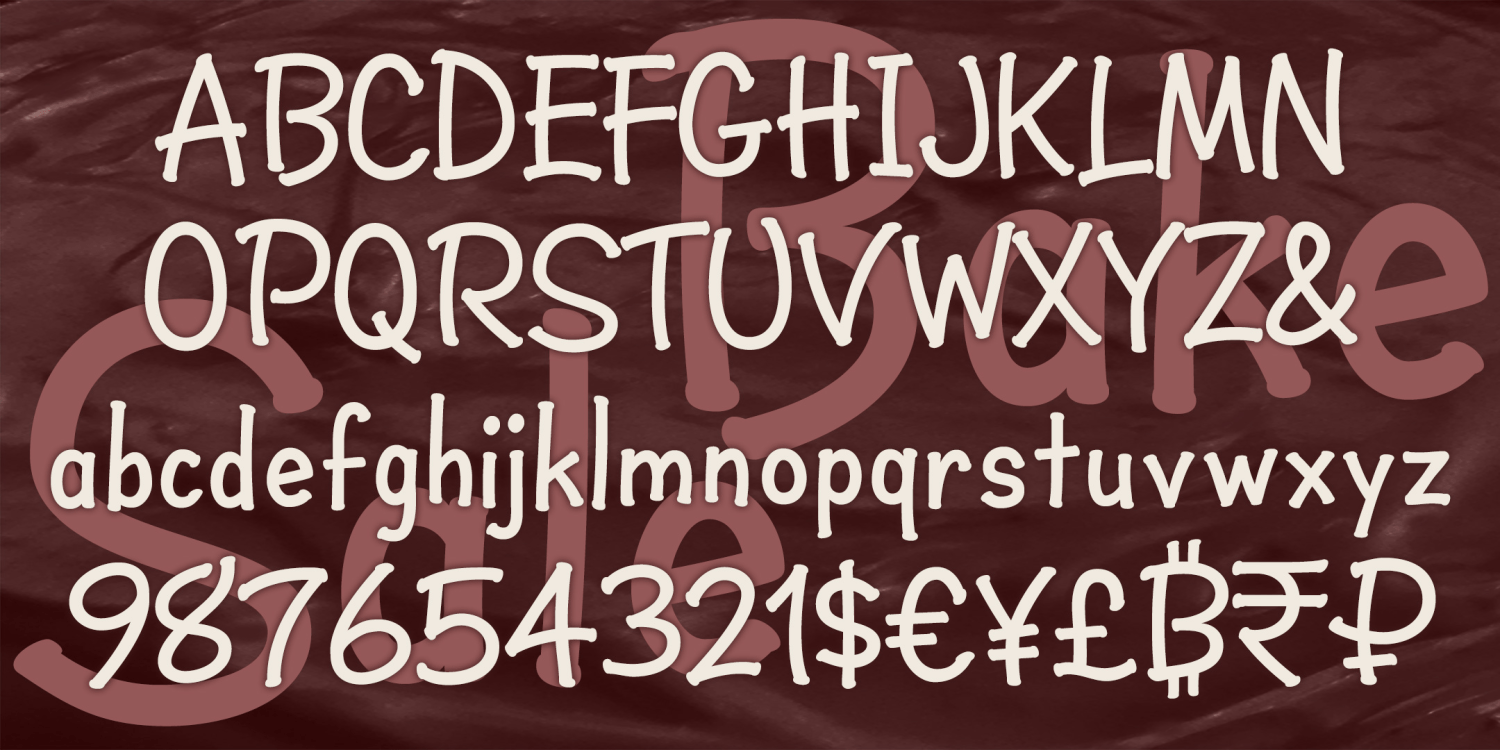 Bake Sale Font Family Poster