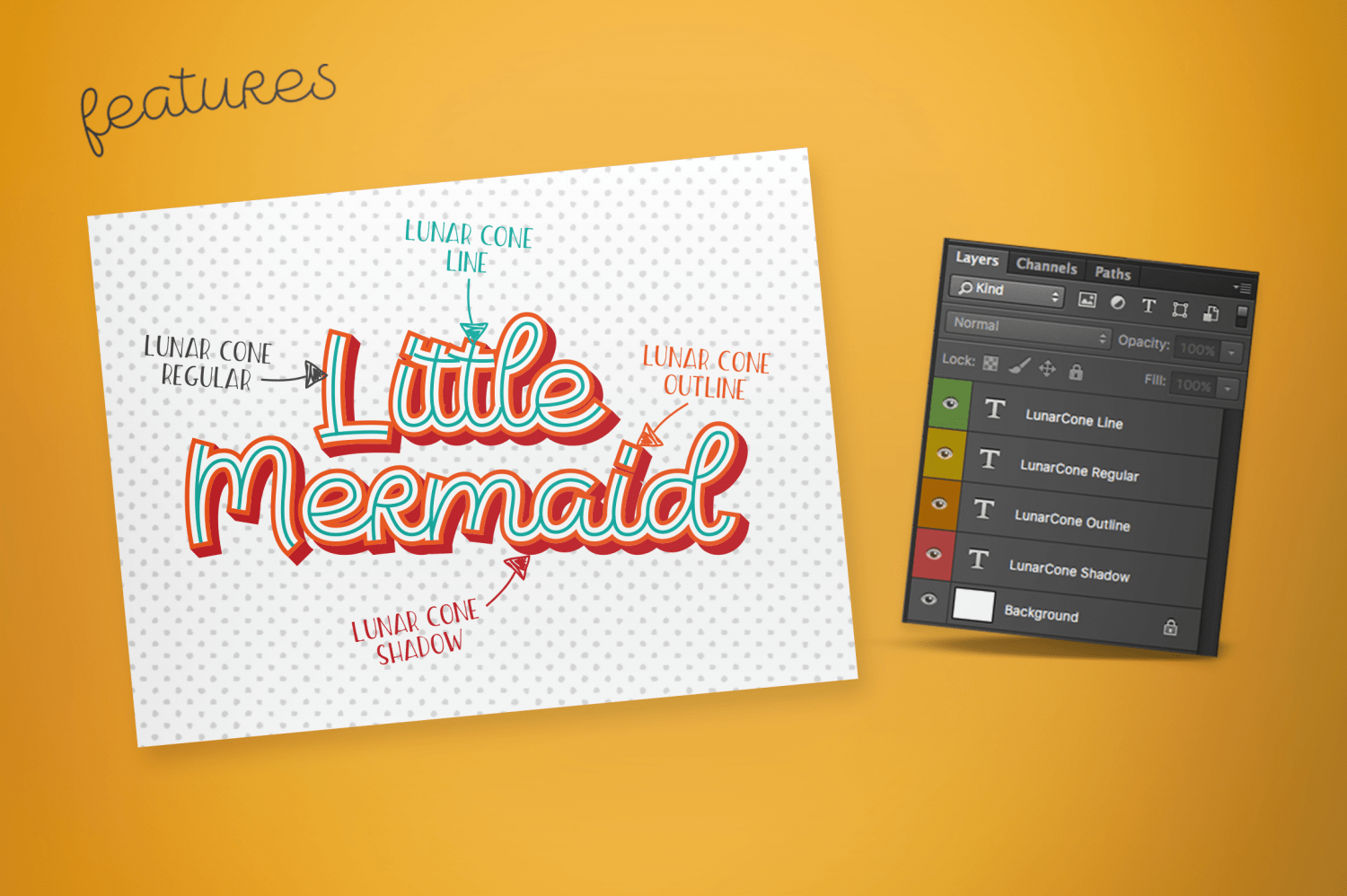 LunarCone Font Poster #1