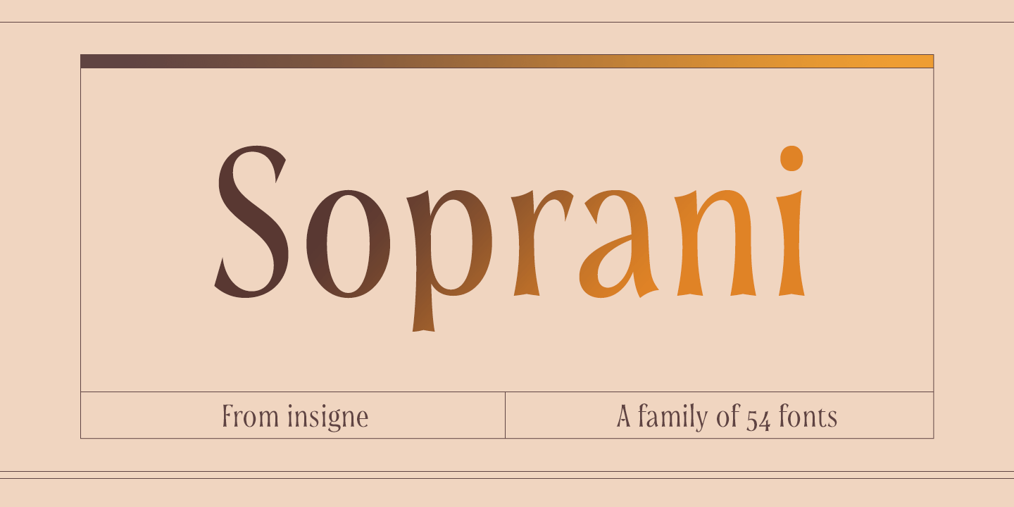 Soprani Font Poster #1