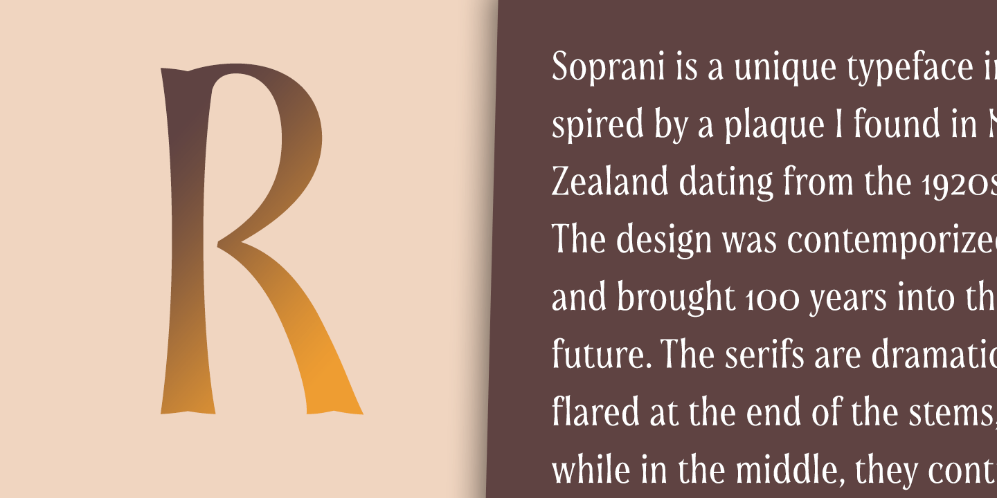 Soprani Font Poster #1